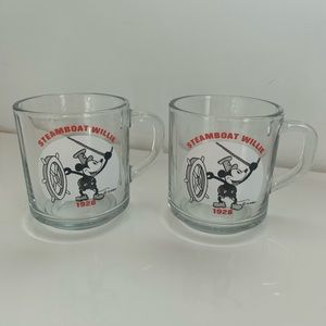 Disney Steamboat Willie Vintage Mickey Mugs